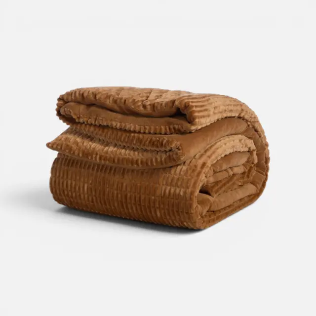 Κουβερτοπάπλωμα Μονό Elaisa 160x220 Nef Nef Homeware, ΥΦΑΣΜΑ:100% ΠΟΛ-ΕΣΩΤ:100% ΠΟΛ - CAMEL (041168)