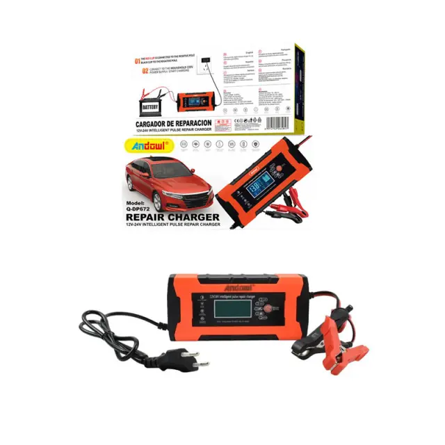 Andowl Φορτιστής Μπαταρίας Αυτοκινήτου 12/24V Q-DP672 - Rerair Charger 075719