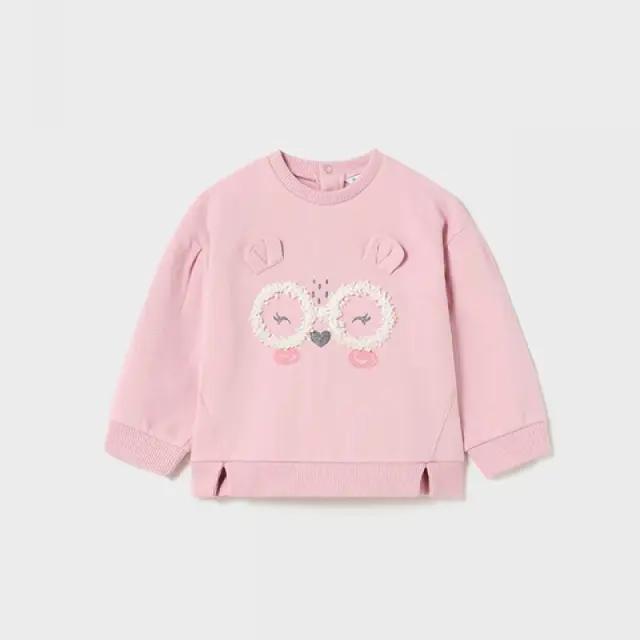 Baby 6 μηνών έως 4 ετών Φούτερ Better Cotton ecofriends ροζέ - 12M