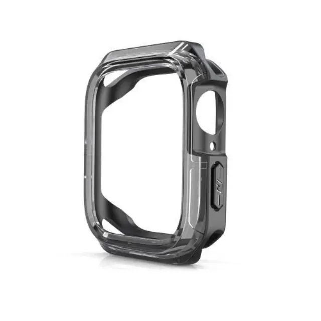Θήκη TPU & PC Devia Apple Watch 7/ 8/ 9 45mm Shock Proof Sport Φιμέ Μαύρο N62163