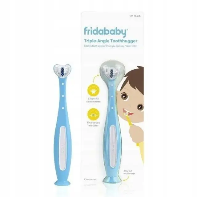 Fridababy Παιδική 3D Οδοντόβουρτσα για 2+Ετών Μπλε