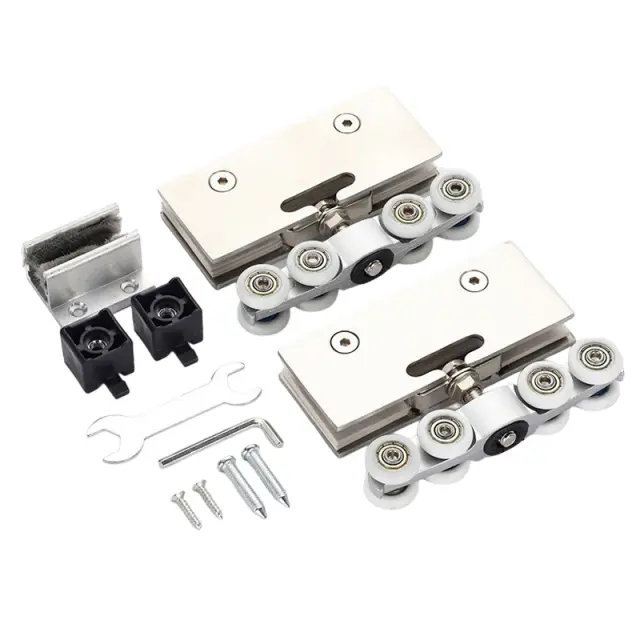 Συρόμενο Εξάρτημα Γυάλινης Πόρτας - Glass Door Sliding Fitting 022047 2