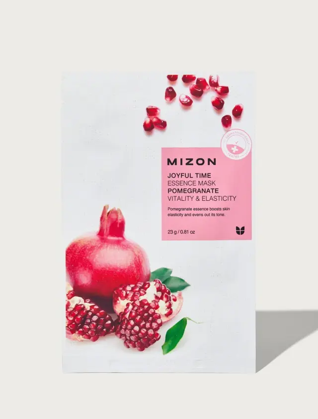 Mizon Joyful Time Essence Mask Pomegranate Ρόδι Υφασμάτινη Μάσκα Προσώπου, 23g