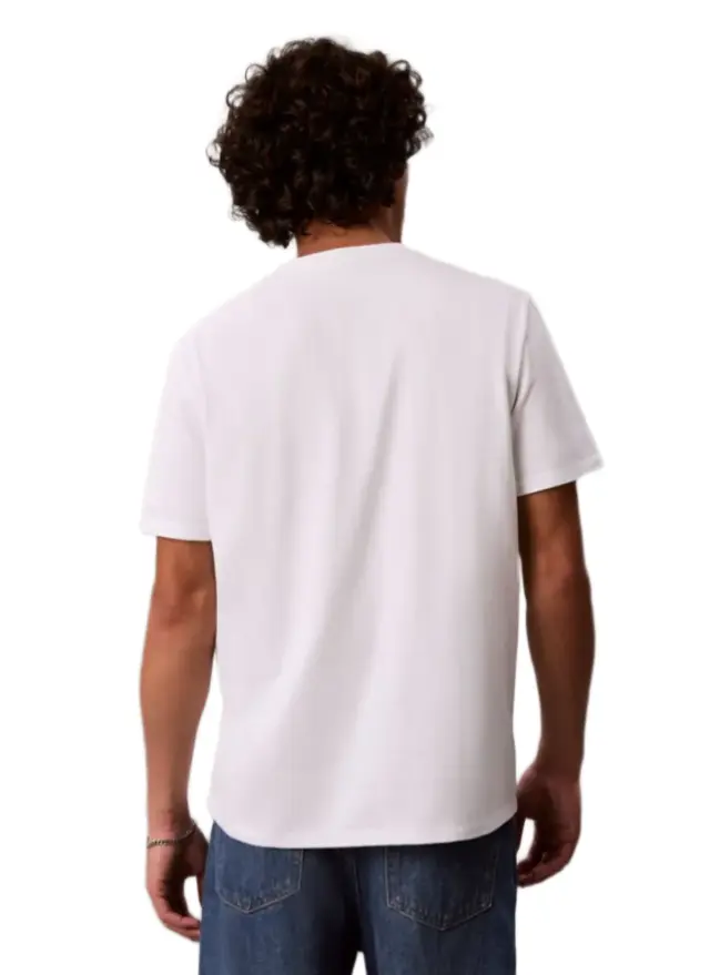 Calvin Klein - Ανδρικό T-shirt Classic Monogram Tee Regular Fit LV04RD254G-YAF Λευκό - XL 2