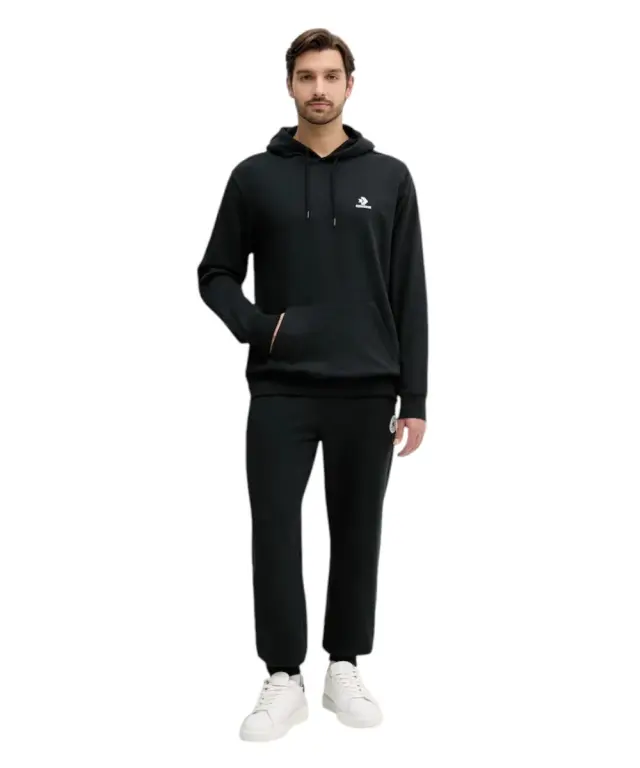 Converse - Ανδρική Μακρυμάνικη Φούτερ Embroidered Star Chevron Standard-Fit CVM5K874-001 Μαύρο 2