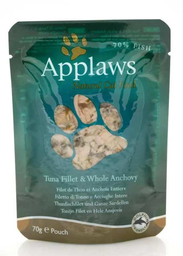 APPLAWS Tuna fillet with anchovy & seaweed in broth - wet cat food - 70g