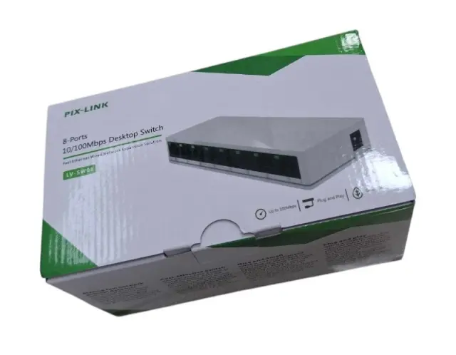 Switch με 8 θύρες Ethernet - SW08S-8 - PIX-LINK - 812037 3