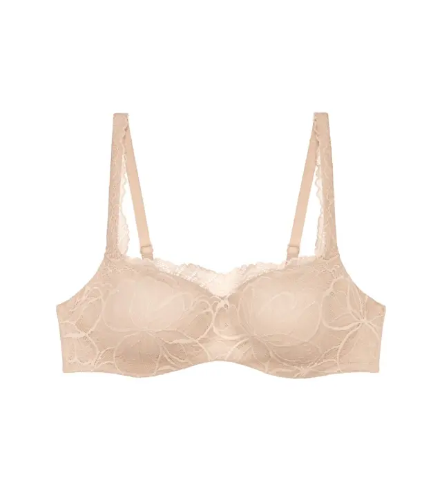 Triumph Σουτιέν Body Make-Up Illusion Lace Balconette Μπεζ 2
