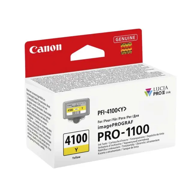 Canon PFI-4100 Γνήσιο Μελάνι Εκτυπωτή InkJet Κίτρινο (6780C001)