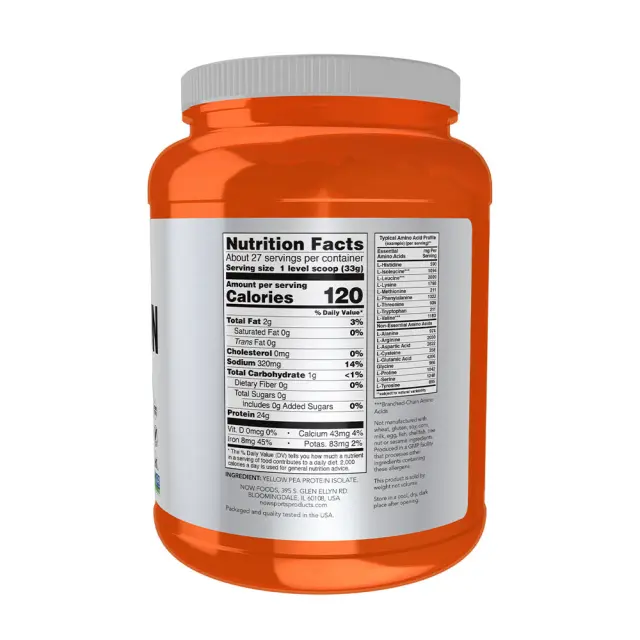 Now Foods Pea Protein, Pure Unflavored Powder 2