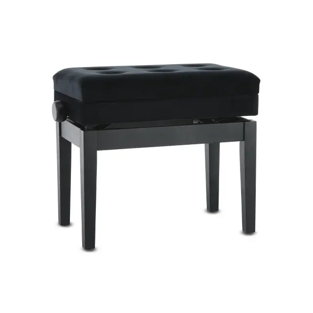 Gewa 130500 Deluxe Compartment Κάθισμα Πιάνου Μαύρο Ματ