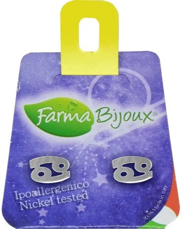 Farma Bijoux Σκουλαρίκια Ζώδιο Καρκίνος