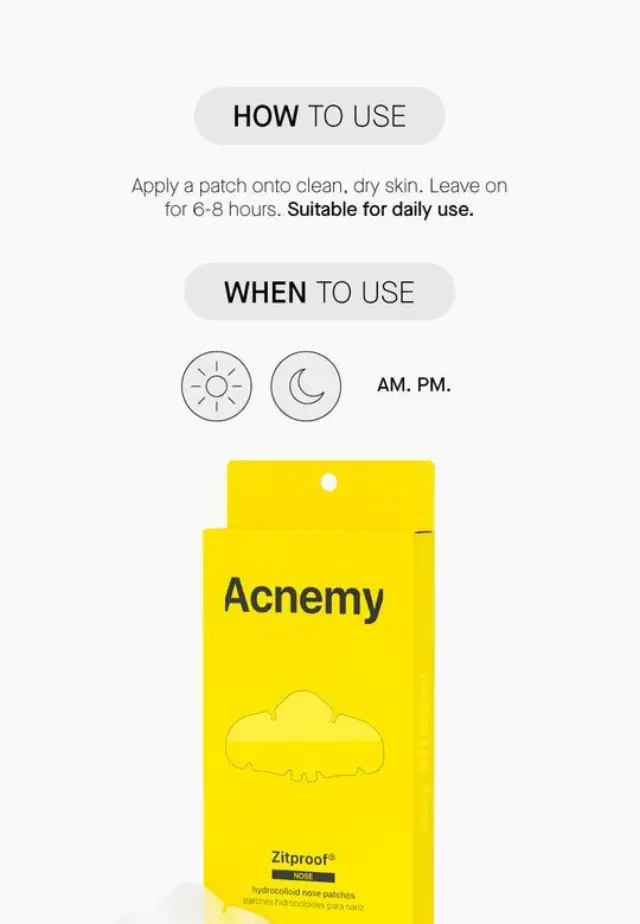 Niche Beauty Lab - Acnemy - ZITPROOF NOSE -Hydrocolloid patches για Μύτη 10τμχ 2