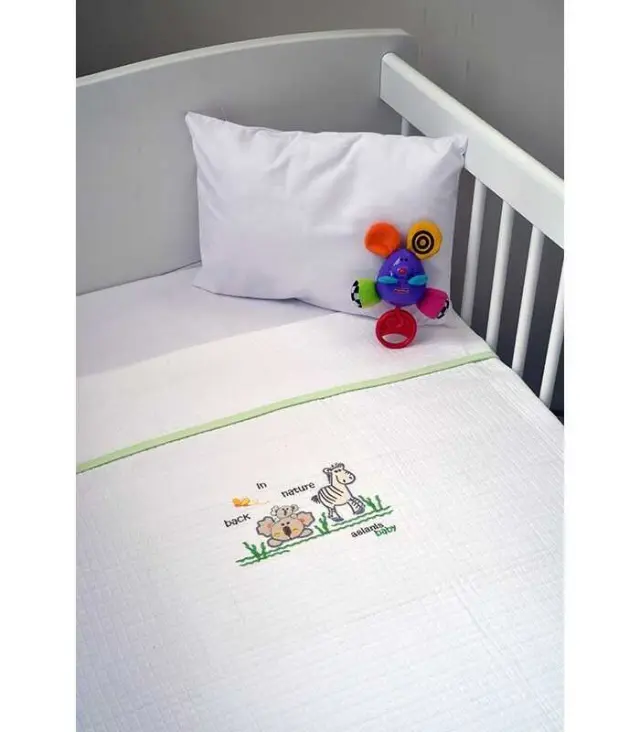 Κουβέρτα Αγκαλιάς πικέ (80x100) des.504 Aslanis Baby Home 2