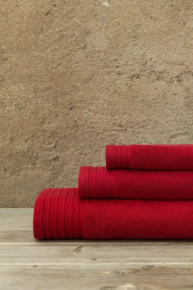 Πετσέτα Χεριών 40x60 500gsm Nima Feel Fresh 100% βαμβακερό- Happy Red