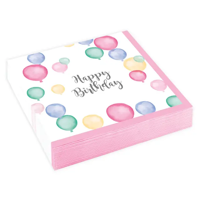 Party Χαρτοπετσέτες Happy Birthay Pastel 25εκ (M9903863)