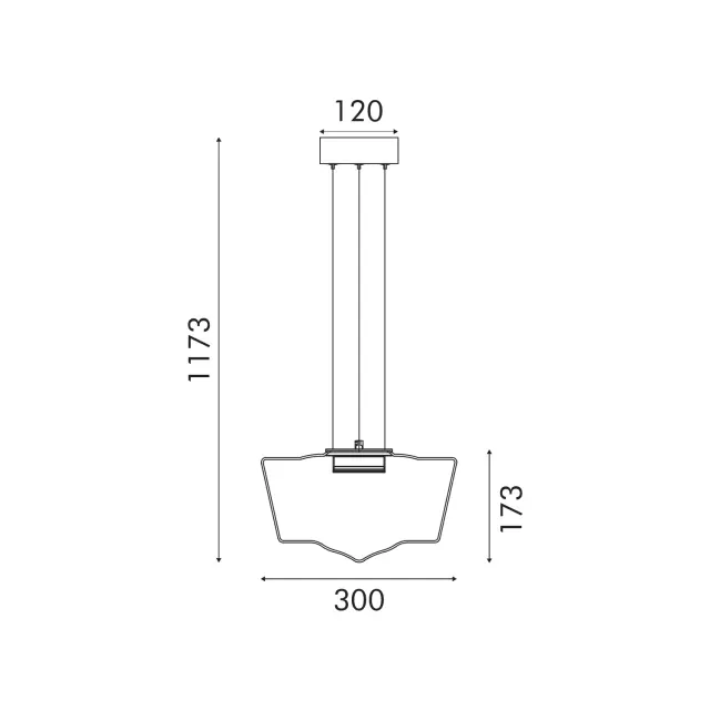 ΚΡΕΜΑΣΤΟ ΦΩΤΙΣΤΙΚΟ ACA HM2460CL ΜΑΥΡΟ ΔΙΑΦΑΝΕΣ LED 12W 3000K IP20 D30XH120CM / HM2460CL 3
