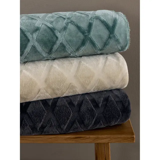 Κουβερτοπάπλωμα 160x240 Μονό Comforter Palamaiki Nadine 5 Flannel-Sherpa- Coal 2