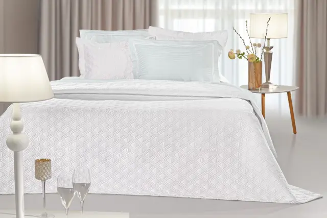 ΣΕΤ ΚΟΥΒΕΡΛΙ KING SIZE 240×250 3 ΤΕΜΑΧΙΩΝ HONOUR WHITE GUY LAROCHE