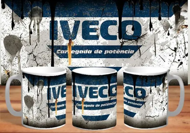 κούπα iveco κεραμική 330ml λευκη με συσκευασία δώρου " με δυνατότητα προσθήκης ονόματος η ευχές (fx)
