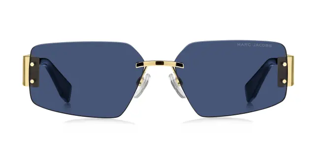 Marc Jacobs Unisex Γυαλιά Ηλίου με Χρυσό Μεταλλικό Σκελετό και Μπλε Φακό MARC 875/S LKS/KU 3