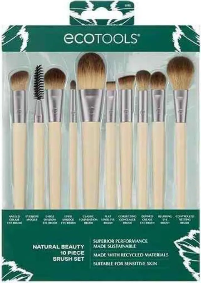 EcoTools Natural Beauty 10 Piece Brush Set Σετ Πινέλων Μακιγιάζ 10τμχ