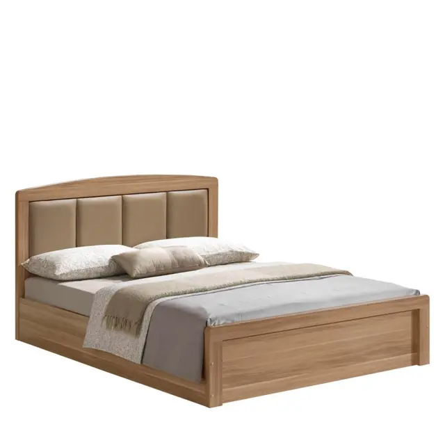 Κρεβάτι Διπλό CALIBER Sonoma Μοριοσανίδα/Μελαμίνη 168x210x100cm (Στρώμα 160x200)