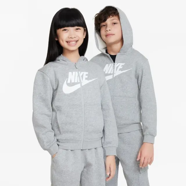 Nike Fleece ΠΑΙΔΙΚΗ ΖΑΚΕΤΑ (FD2990-063) - Γκρί