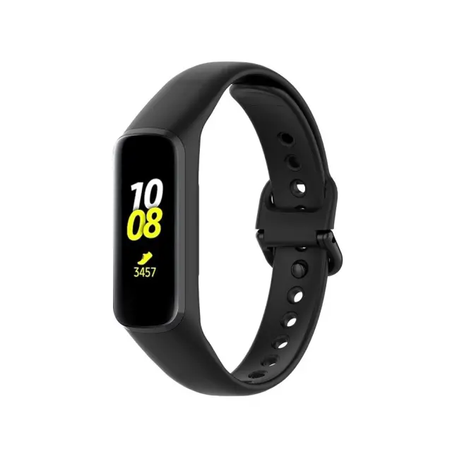 Λουράκι Σιλικόνης Twill Design για Galaxy Fit 2 - Black OEM