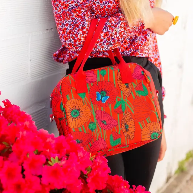 Pylones Ισοθερμική Τσάντα Φαγητού / Lunch Bag : Delice Coquelicots 2