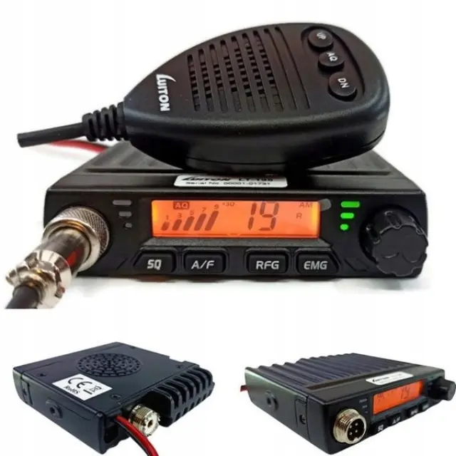 Luiton LT-198 ASQ AM-FM CB Radio Cigarette Lighter Plug Black
