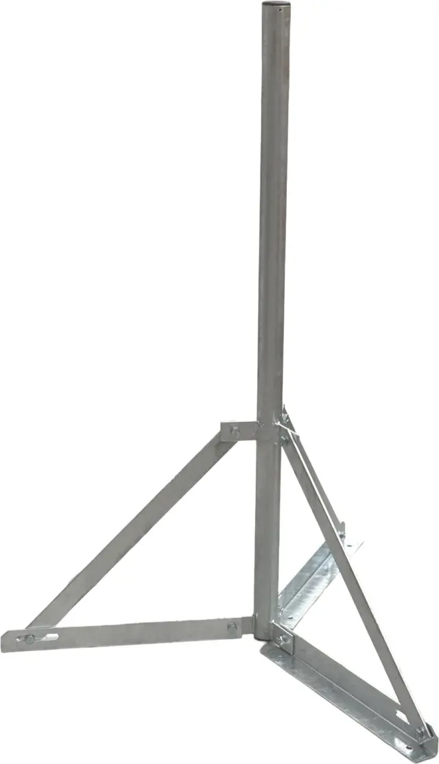 Tripod mast, height 1.2m, diameter 48mm, hot-dip galvanized