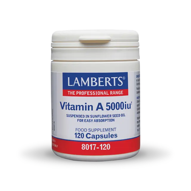 Lamberts Βιταμίνη Α 5000IU 120 κάψουλες