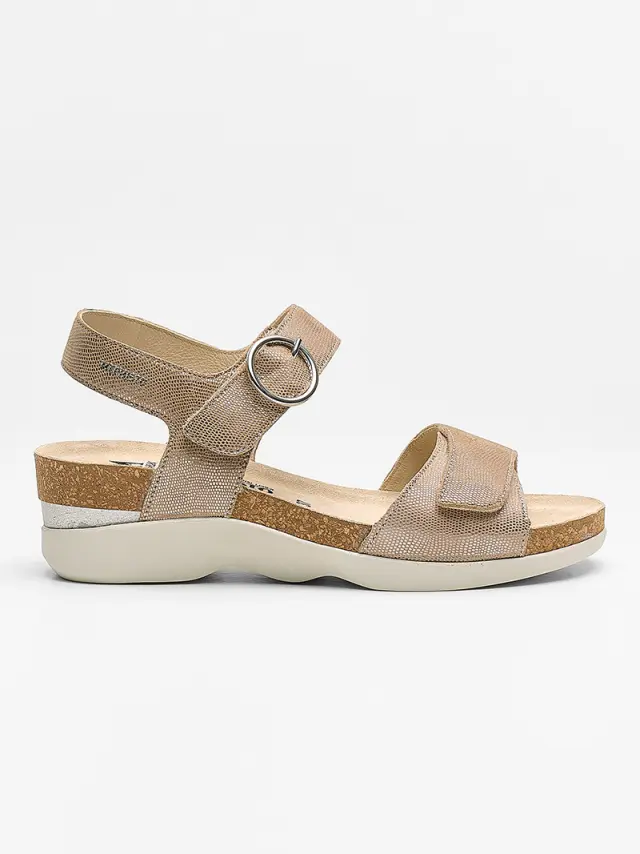Mephisto Πέδιλα Γυναικείο δέρμα Nubuck Μπεζ MEP/ORIANA L/TAUPE 3