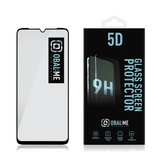 OBAL:ME 5D Glass Screen Protector for Xiaomi Redmi 13C 4G/5G/Poco C65 Black 2