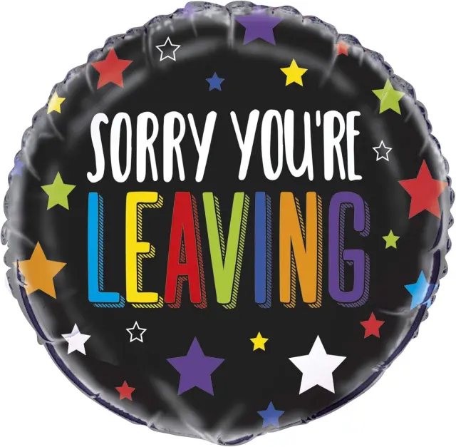 Μπαλονι Φοιλ 18 Sorry You're Leaving με Αστέρια / 46 εκ