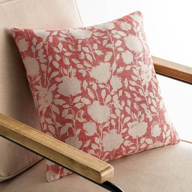 Μαξιλαροθήκη 50X50 GOFIS HOME ROSEFIELD Κόκκινη 201/02