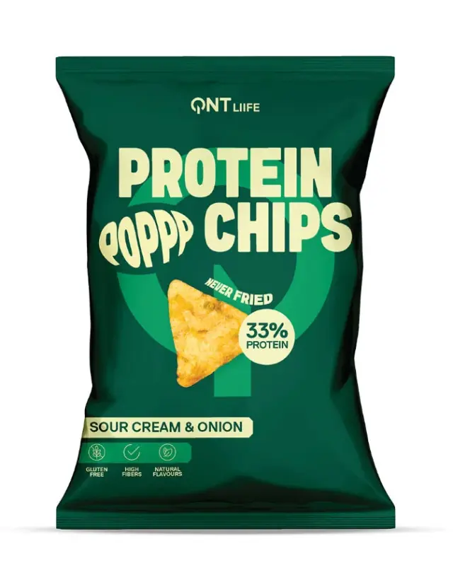 QNT | Protein Chips Barbecue Πρωτεϊνικά Τσιπς | 50gr 3
