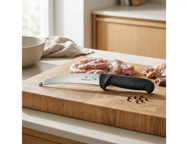 Μαχαίρι Σφαγείου εκδοράς εντέρων Victorinox Fibrox με μήκος λεπίδας 15cm - Black5.6903.15