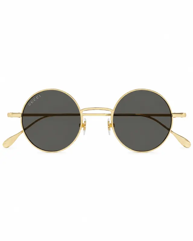 Gucci GG1649S 007 Γυαλιά Ηλίου Στρογγυλά Μεταλλικά Χρυσά με Γκρι Φακούς - 44 mm 3