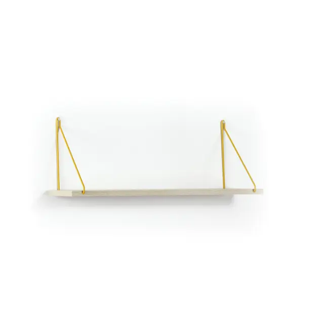 Ράφι Τοίχου PALMER Δρυς/Κίτρινο 72x20x27cm