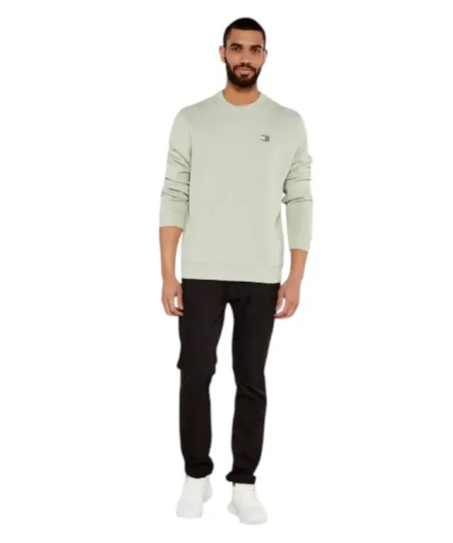 Tommy Hilfiger - Ανδρική Μπλούζα Φούτερ Reg Badge Crew Ext DM0DM20660-M1C Πράσινο - M 3