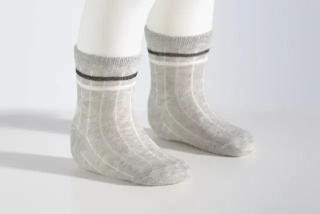 Socks Baby με Ρίγες Γκρι