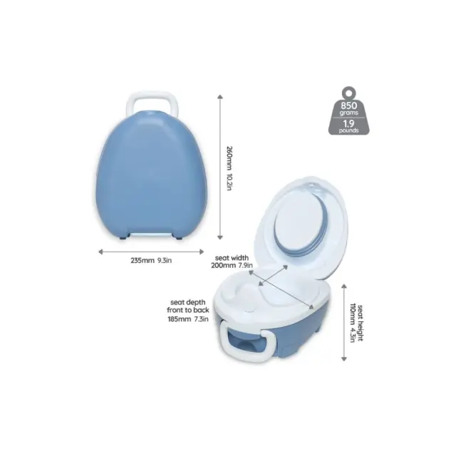 Φορητό Γιο Γιο My Carry Potty Μπλε Παστέλ MCP-OC-BL 3