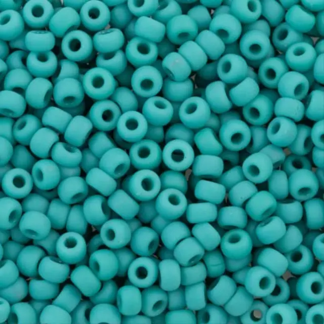 Χάντρα Miyuki Round Rocailles 6/0 - 412F - Matte Opaque Turquoise ~10gr