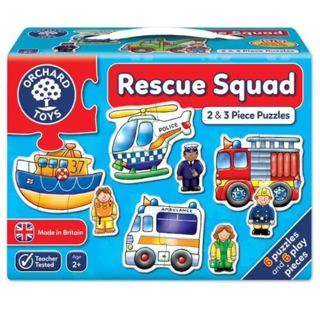 Παζλ 2/3τμχ Rescue Squad (2+ ετών) - Orchard Toys