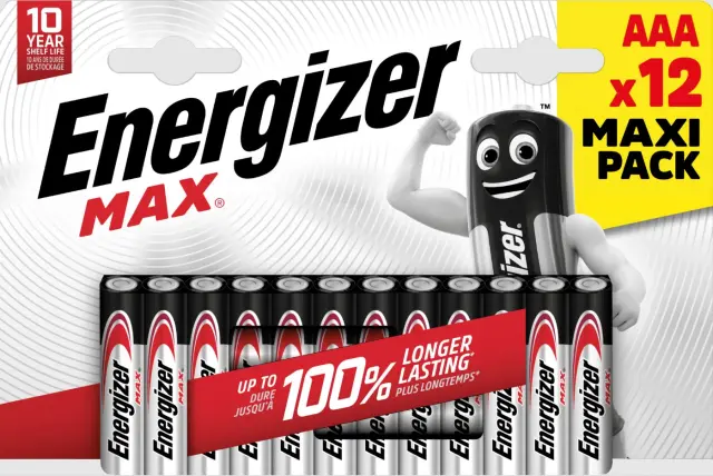 Energizer Max Αλκαλική AAA (12τμχ) 01.001.0140