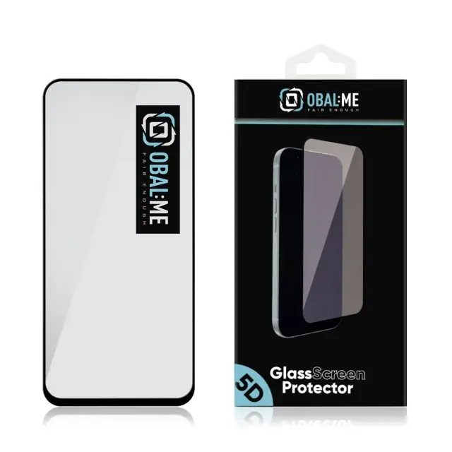 OBAL:ME 5D Glass Screen Protector for Xiaomi Redmi 15 4G/5G Black 2