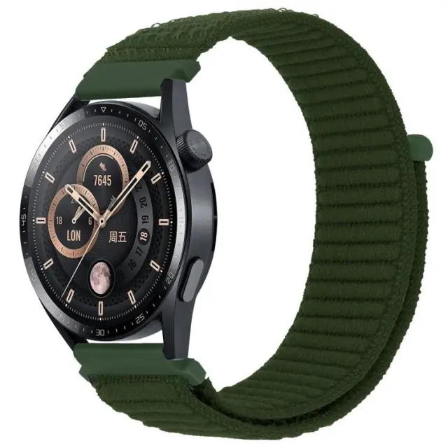 Nylon Wave Texture Λουράκι για Smartwatch 22mm-Army Green OEM
