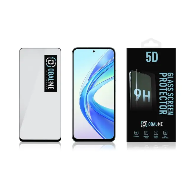 OBAL:ME 5D Glass Screen Protector for Honor X7b Black 3